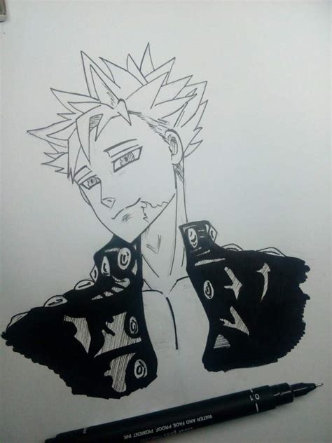 Ban From Seven Deadly Sins Drawing Process Anime Amino