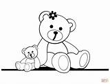 Teddy Bear Coloring Colouring Pages Bears Poo Kids Simple Color Drawing Line Printable Print Getdrawings Sheets Aid First Colorings Getcolorings sketch template