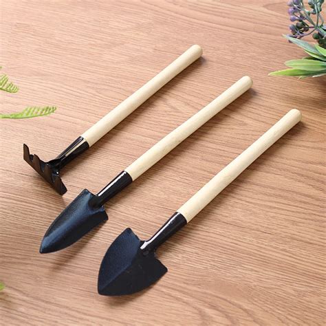 small shovel garden tool sets pcs mini shovel rake spade bonsai mini garden shovel wooden