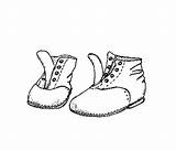 Hiking Boot Template sketch template