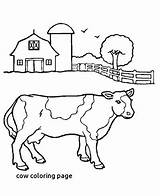 Pages Coloring Dairy Cow Getcolorings Cows sketch template