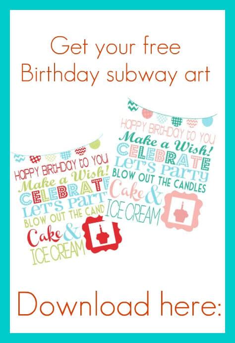 birthday printable  inspiration board