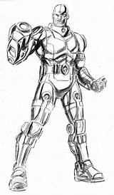 Desenhos Cyborg Colorir Wallpaperfor sketch template