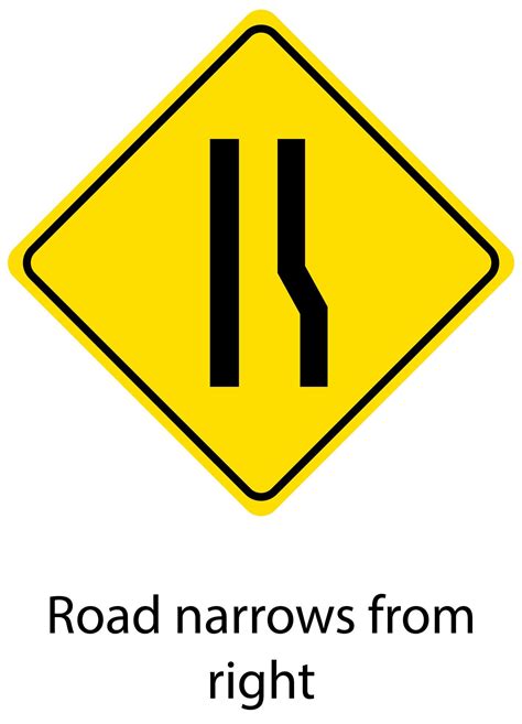 yellow traffic warning sign  white background  vector art
