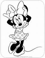 Minnie Mouse Coloring Pages Bow Book Mini Print Template sketch template