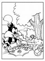 Looney Tunes Coloring Pages Baby Coloringpages1001 sketch template