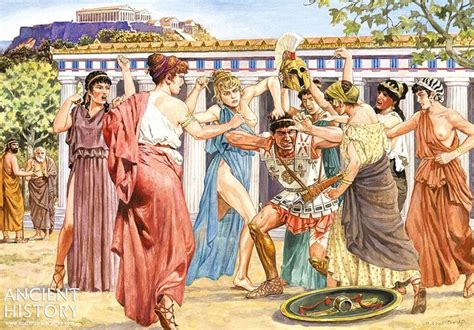 Athenian Women Attack A Messenger Athenian Women Ancient Greece