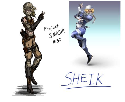 Project Smash Sheik By Krowjak On Deviantart