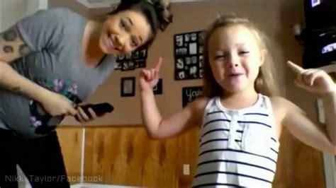 pregnant mother and adorable daughter dancing silento watch me whip nae nae cleaned