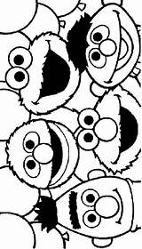 Coloring Pages Sesame Street Printable Elmo Birthday Characters sketch template