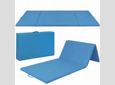 Gymnastics Gym Folding Exercise Aerobics Mats Blue Stretching Yoga Mat