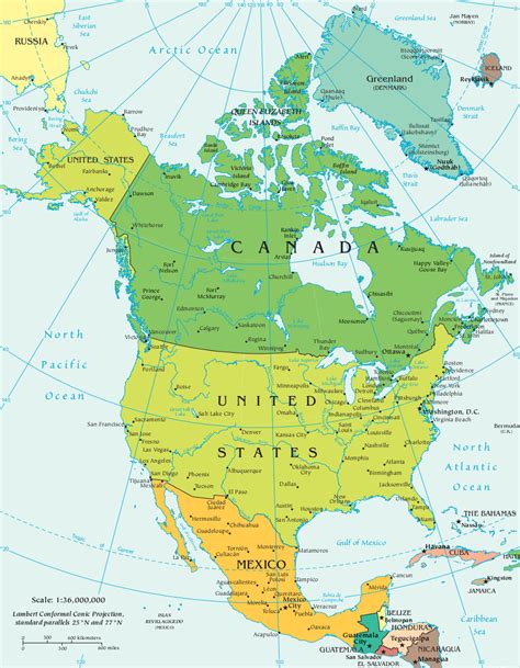 América Del Norte Geografía Mapas Y Países Jla Noticias