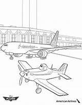 Dusty Planes Airlines Plane Airplane sketch template