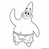 Patrick Coloring Pages Star Spongebob Smiling Printable Drawing Print Color Putih Hitam Clipart Squarepants Library Getcolorings Gambar Popular Getdrawings Coloringhome sketch template