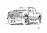 Duty Colouring Apparently Boring Sketched Ink Go Fordtrucks sketch template