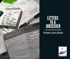 letters   jobseeker part  answer recruitx