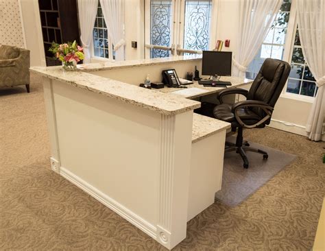 custom  reception desk  seaton frank wood studio llc custommadecom