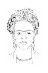 Coloring Frida Kahlo Sheet Miscellaneous sketch template
