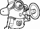 Bob Minion Coloring Pages Clipartmag Drawing sketch template