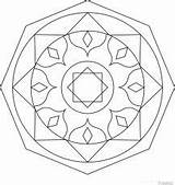 Octagon Coloring Mandalas 페이지 보드 선택 sketch template