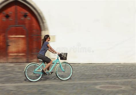 urban bicycle ride stock photo image  blur lifestyle