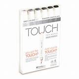 Han Touch Rotuladores Grises Marker Tonos sketch template