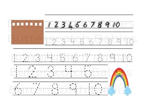 alphabet worksheets tracing kids numbers handwriting digital