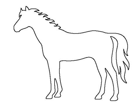 printable horse template horse template horse stencil horse pattern