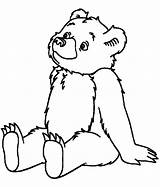 Bear Coloring Pages Cartoon Cute Teddy Printable Kids Print Friday April Little Drawing sketch template