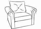 Coloring Furniture Pages Kids sketch template