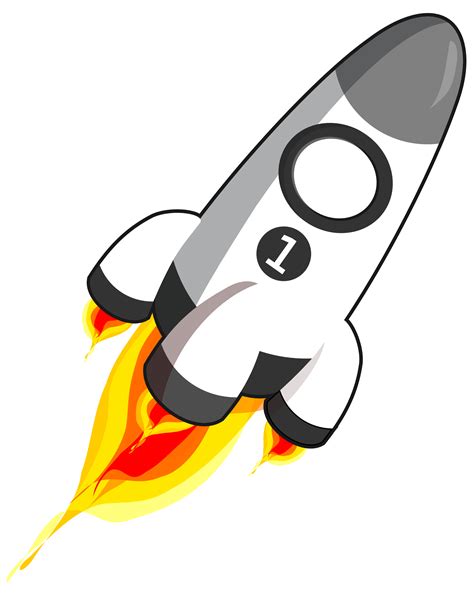 animated rocket clipart