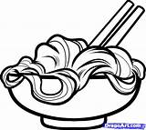 Ramen Bowl Drawing Clipart Getdrawings Noodle sketch template