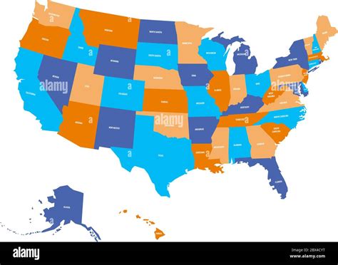 mapa político de estados unidos fotos e imágenes de stock alamy