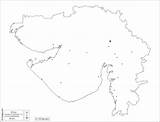 Gujarat Map Cities Main India Blank sketch template