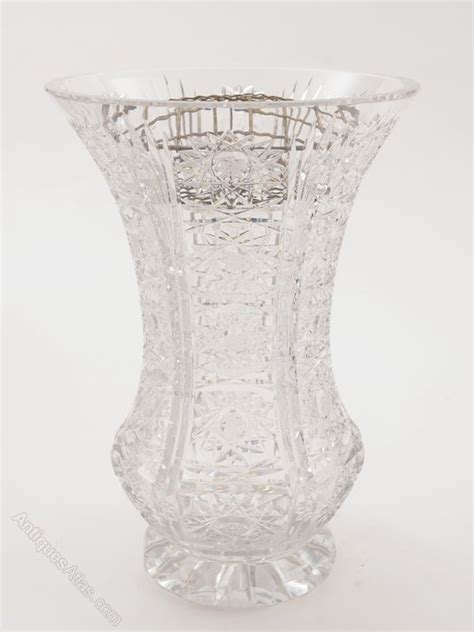 Antiques Atlas Large Cut Glass Vase Circa 1920