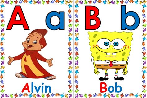abecedario cartoon  imagenes educativas
