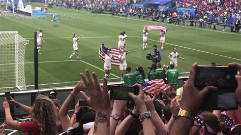 uswnt winning world cup 2019 in france youtube