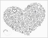 Coloring Pages Abstract Difficult Teenagers Mandala Library Clipart Valentine Sheets sketch template