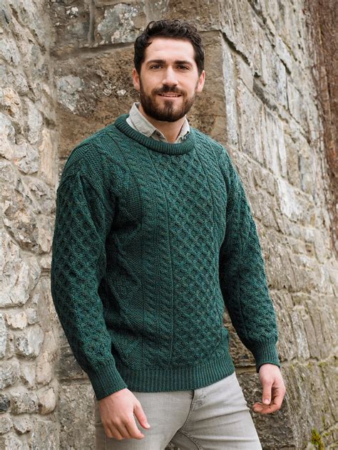 lightweight traditional irish aran sweater  irish celtic craft shop