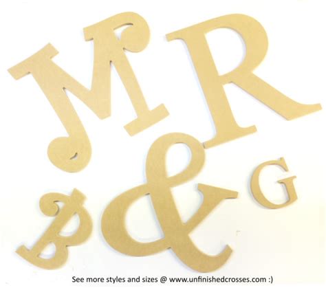 16 Curly Capital Letters Unfinished Diy Wood Craft Cutout To Sell A B