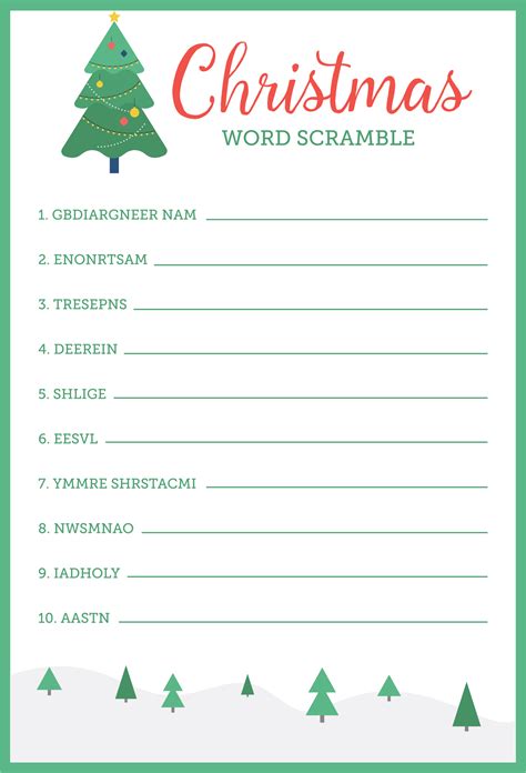 printable christmas game