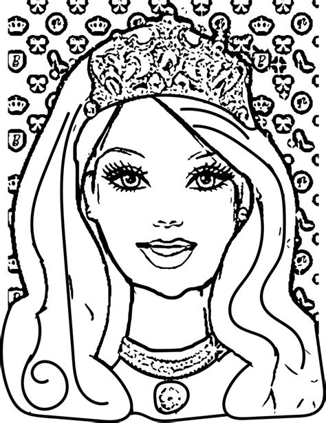 easy barbie coloring pages  getcoloringscom  printable