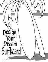 Surfboard Coloring Surfboards Print Pages Kids Search Again Bar Case Looking Don Use Find sketch template