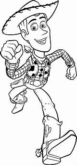 Woody Coloring Pages Running sketch template