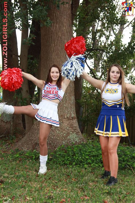 angelica and britney posing in cheerleader uniforms and shiny pantyhose my pantyhose blog