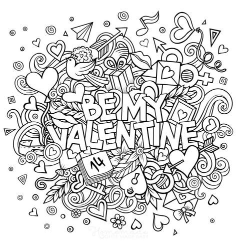 printable valentines day coloring pages  adults happier human