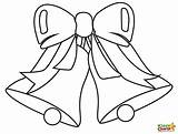 Bow Coloring Christmas Getdrawings sketch template