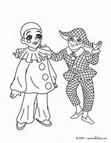 Coloring Pages Pierrot Carnival Harlequin Colouring Trinidad Tobago Characters Hellokids Traditional Print Caribbean Kids Coloriage Carnaval Arlequin Para Color sketch template
