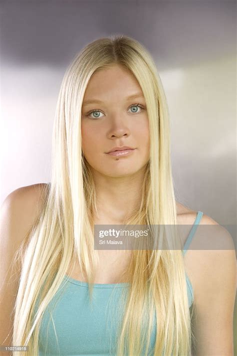blued eyed blonde teen girl photo getty images