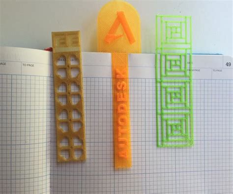 printed bookmark  steps  pictures instructables